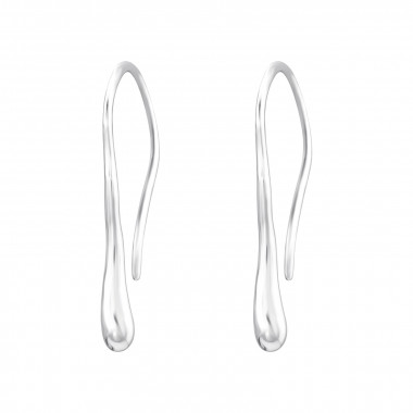 Plain - 925 Sterling Silver Simple Earrings SD43397