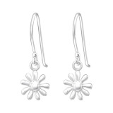 Flower - 925 Sterling Silver Simple Earrings SD44329