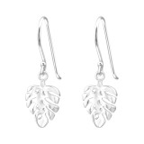 Leaf - 925 Sterling Silver Simple Earrings SD44335