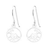 Laser Cut Birds - 925 Sterling Silver Simple Earrings SD44959