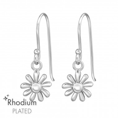 Flower - 925 Sterling Silver Simple Earrings SD47456