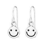 Emoji Smile - 925 Sterling Silver Simple Earrings SD48142