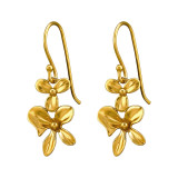 Flower - 925 Sterling Silver Simple Earrings SD48542