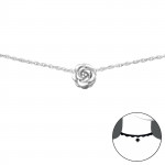Rose - 925 Sterling Silver Chokers SD34690 Rose - 925 Sterling Silver Chokers SD34690