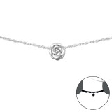 Rose - 925 Sterling Silver Chokers SD34690