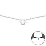 Star - 925 Sterling Silver Chokers SD34691
