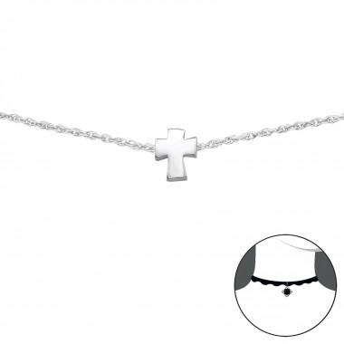 Cross - 925 Sterling Silver Chokers SD34692