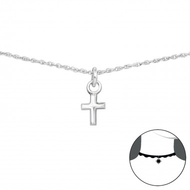 Cross - 925 Sterling Silver Chokers SD34693