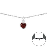 Heart - 925 Sterling Silver Chokers SD34699
