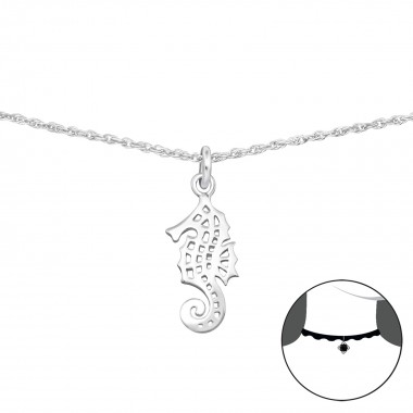 Seahorse - 925 Sterling Silver Chokers SD34724