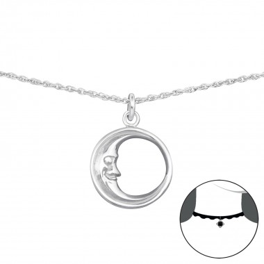 Moon - 925 Sterling Silver Chokers SD35137