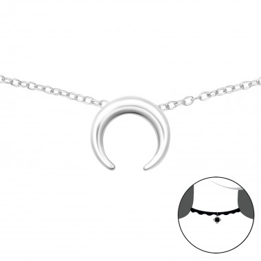 Moon - 925 Sterling Silver Chokers SD37669