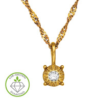 4mm Sunburst Gold Plated - 925 Sterling Silver Diamond Necklaces SD51354 4mm Sunburst Gold Plated - 925 Sterling Silver Diamond Necklaces SD51354
