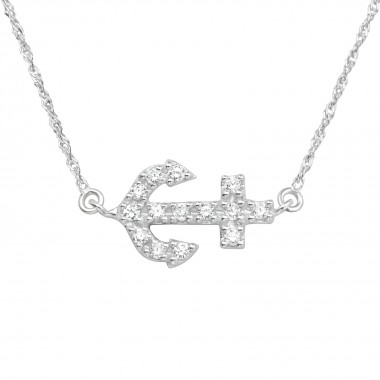 Inline anchor - 925 Sterling Silver Necklaces with Stones SD18473