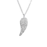 Wing - 925 Sterling Silver Necklaces with Stones SD19467