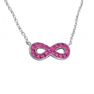Infinity Inline - 925 Sterling Silver Necklaces with Stones SD20501