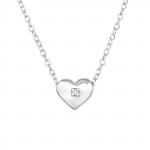 Heart - 925 Sterling Silver Necklaces with Stones SD23303 Heart - 925 Sterling Silver Necklaces with Stones SD23303
