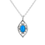 Marquise - 925 Sterling Silver Necklaces with Stones SD23656