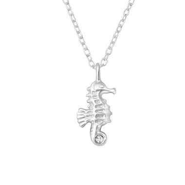 Sea Horse - 925 Sterling Silver Necklaces with Stones SD24884