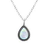 Pear - 925 Sterling Silver Necklaces with Stones SD27081