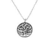 Tree Of Life - 925 Sterling Silver Necklaces with Stones SD30453