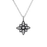 Antique Star - 925 Sterling Silver Necklaces with Stones SD30455