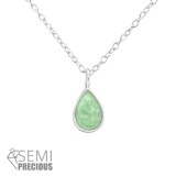 Pear - 925 Sterling Silver Necklaces with Stones SD31099