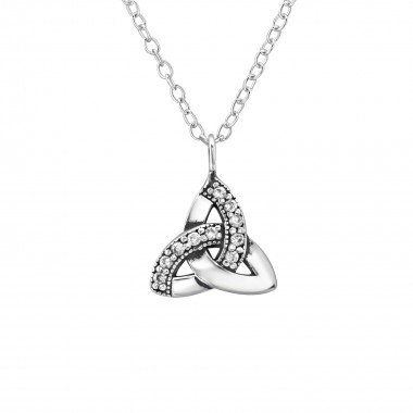 Celtic Knot - 925 Sterling Silver Necklaces with Stones SD31612