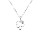 Clover - 925 Sterling Silver Necklaces with Stones SD34035