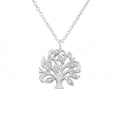 Tree Of Life - 925 Sterling Silver Necklaces with Stones SD35133