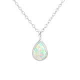 Teardrop - 925 Sterling Silver Necklaces with Stones SD36833