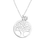 Tree Of Life - 925 Sterling Silver Necklaces with Stones SD36841