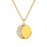 Moon - 925 Sterling Silver Necklaces with Stones SD36847