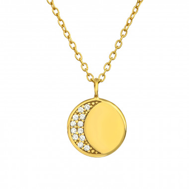 Moon - 925 Sterling Silver Necklaces with Stones SD36847