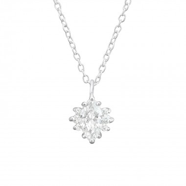 Sparkling - 925 Sterling Silver Necklaces with Stones SD37638