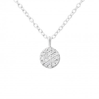 Round - 925 Sterling Silver Necklaces with Stones SD37674