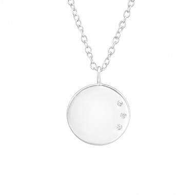 Round - 925 Sterling Silver Necklaces with Stones SD37675