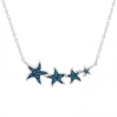 Stars - 925 Sterling Silver Necklaces with Stones SD38048