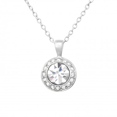 Sparkling - 925 Sterling Silver Necklaces with Stones SD38186
