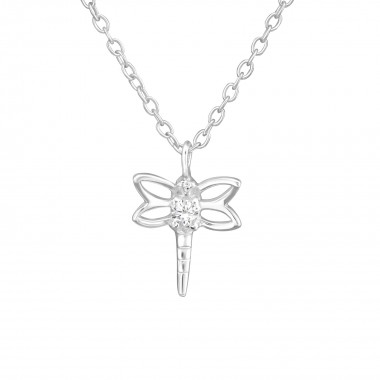 Dragonfly - 925 Sterling Silver Necklaces with Stones SD38279