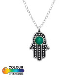 Hamsa - 925 Sterling Silver Necklaces with Stones SD38777