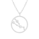 Taurus Zodiac Sign - 925 Sterling Silver Necklaces with Stones SD38842