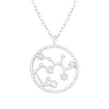 Sagittarius Zodiac Sign - 925 Sterling Silver Necklaces with Stones SD38843