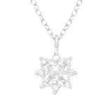 Sparkling - 925 Sterling Silver Necklaces with Stones SD38846