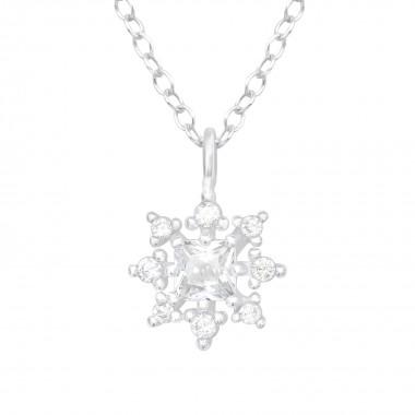 Sparkling - 925 Sterling Silver Necklaces with Stones SD38846