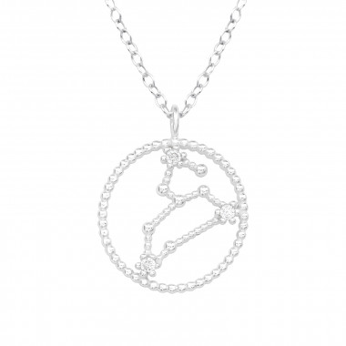 Leo Zodiac Sign - 925 Sterling Silver Necklaces with Stones SD38849