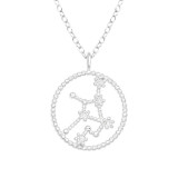 Virgo Zodiac Sign - 925 Sterling Silver Necklaces with Stones SD38850
