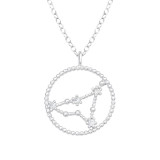 Capricornus Zodiac Sign - 925 Sterling Silver Necklaces with Stones SD38852