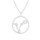 Pisces Zodiac Sign - 925 Sterling Silver Necklaces with Stones SD38853