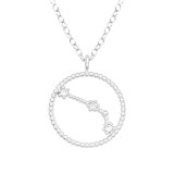 Aries Zodiac Sign - 925 Sterling Silver Necklaces with Stones SD38855